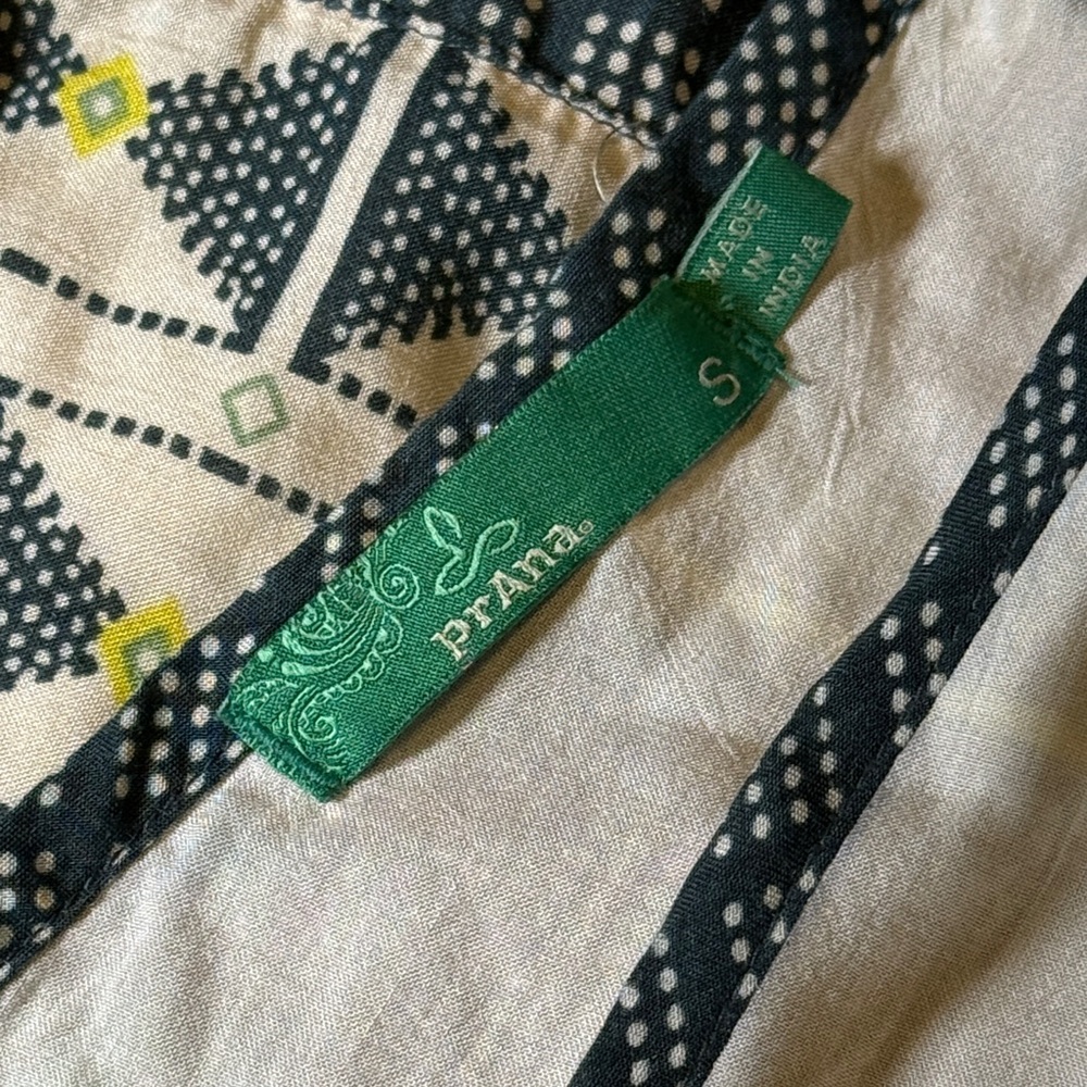 Prana Geometric Green and Black Maxi Dress - Picture 2 of 4